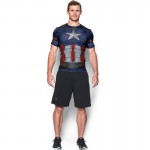 Under Armour tričko Captain America Suit SS - Midnight Navy
